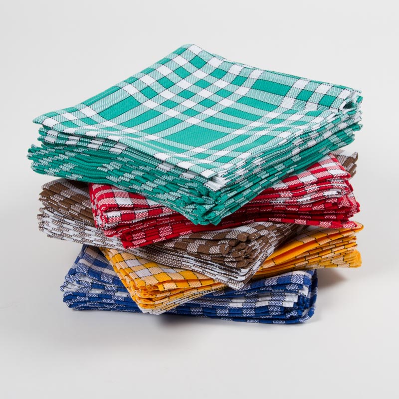 6 serviettes en tissu de couleur 50 x 50 cm